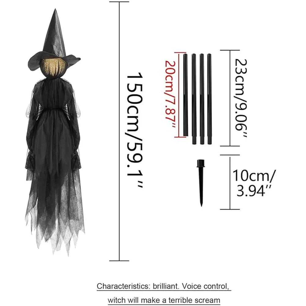 Kalsten | Glowing Hand-Holding Halloween Witch Decor