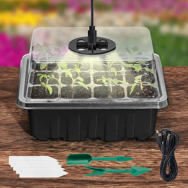 Seed Starter Trays with Grow Light, 5 sets | Kalsten