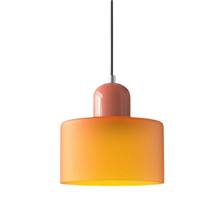 Glass pendant light – Elegant cylindrical pendant light for cozy living spaces | Kalsten