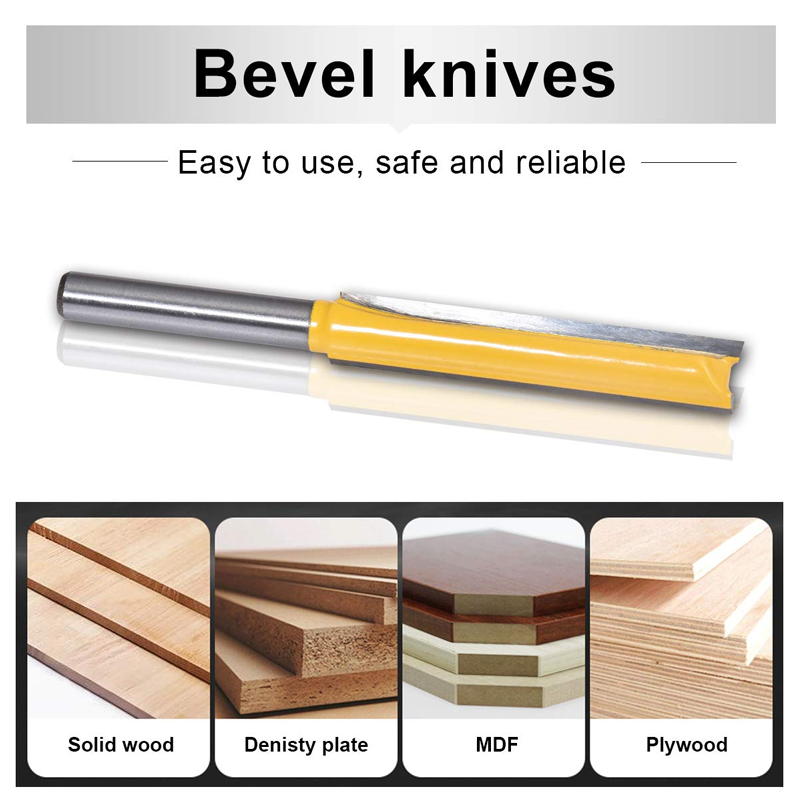 Skanto | 8MM Straight Double Flute Router Bit
