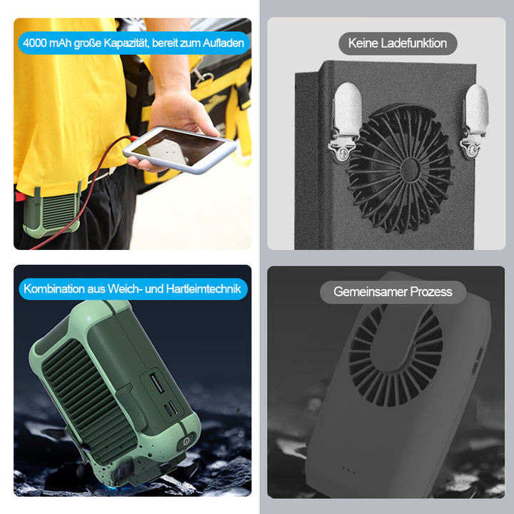 USB Rechargeable Portable Waist Fan | Kalsten