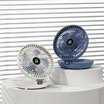 Portable Wall Fan | Multifunctional, USB Rechargeable Battery and Whisper-Quiet for Home, Office, and Outdoor Use | Karnz