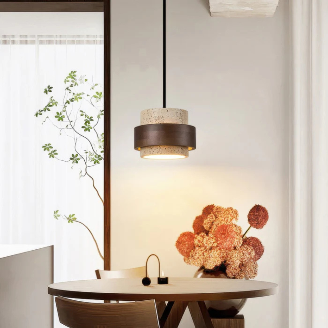 Kalsten | Elegant Wabi Sabi Style Hanging Lamp for Modern Interiors