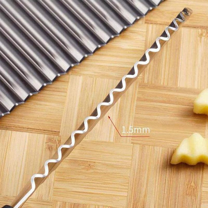 Wavy Blade French Fry Cutter in Stainless Steel | Kalsten