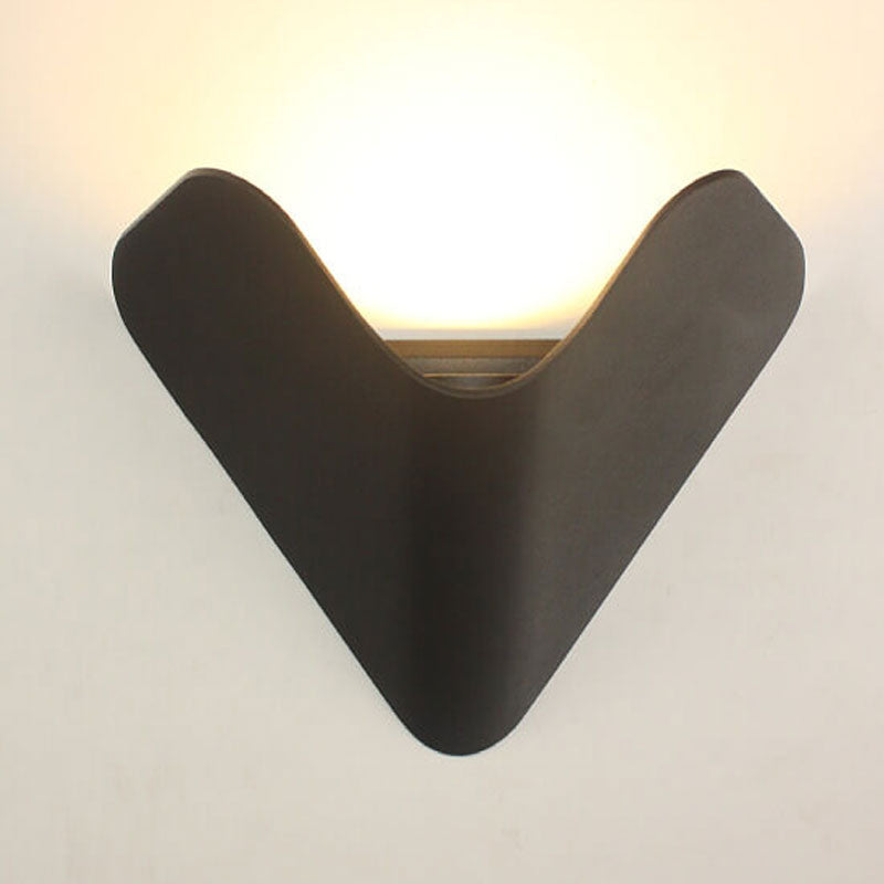 Modern Creative Triangle Aluminum LED Outdoor Waterproof Wall Sconce Lamp | Kalsten