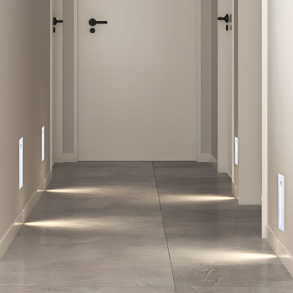 Vertical Motion Sensor LED Stair Light Wall Recessed Contemporary Lighting For Indoor and Outdoor Steps | Kalsten