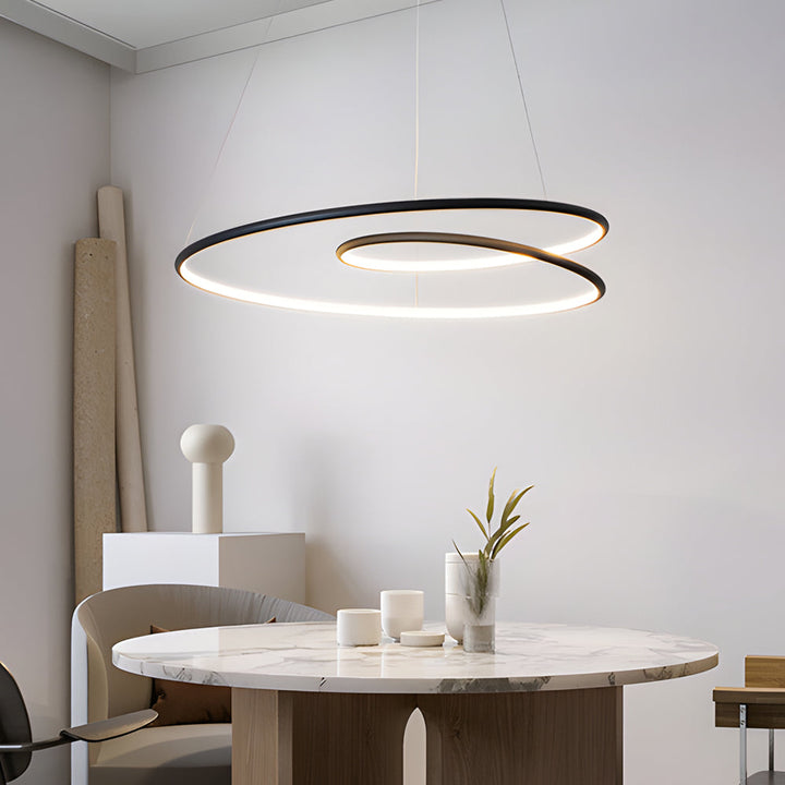 Modern LED Dimmable Pendant Light - Height Adjustable Ceiling Light for Dining Room & Living Room | Kalsten