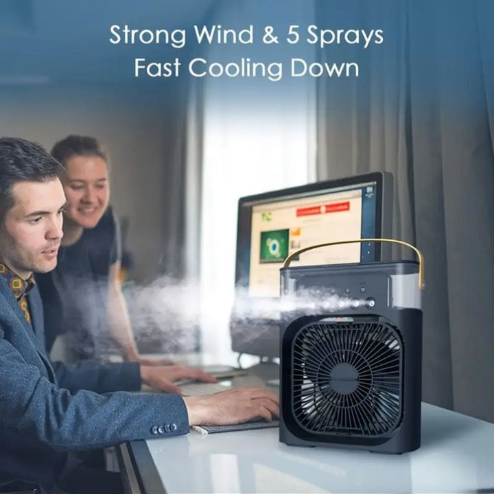 3-in-1 Air Cooler Humidifier | Portable, Adjustable Fan Speeds & Ideal for Bedrooms, Offices & Small Spaces | Kalsten