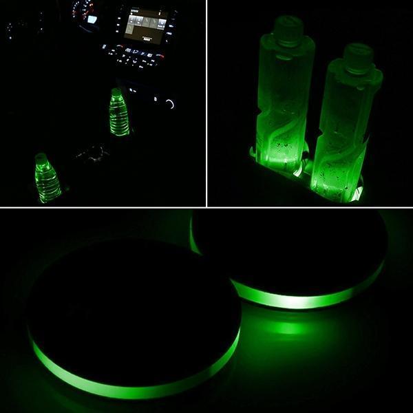 Kalsten | Solar Powered LED Car Cup Holder Lights (2-Pack)