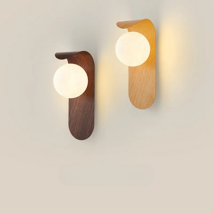 Walnut Wood Wall Lamp – Modern Design