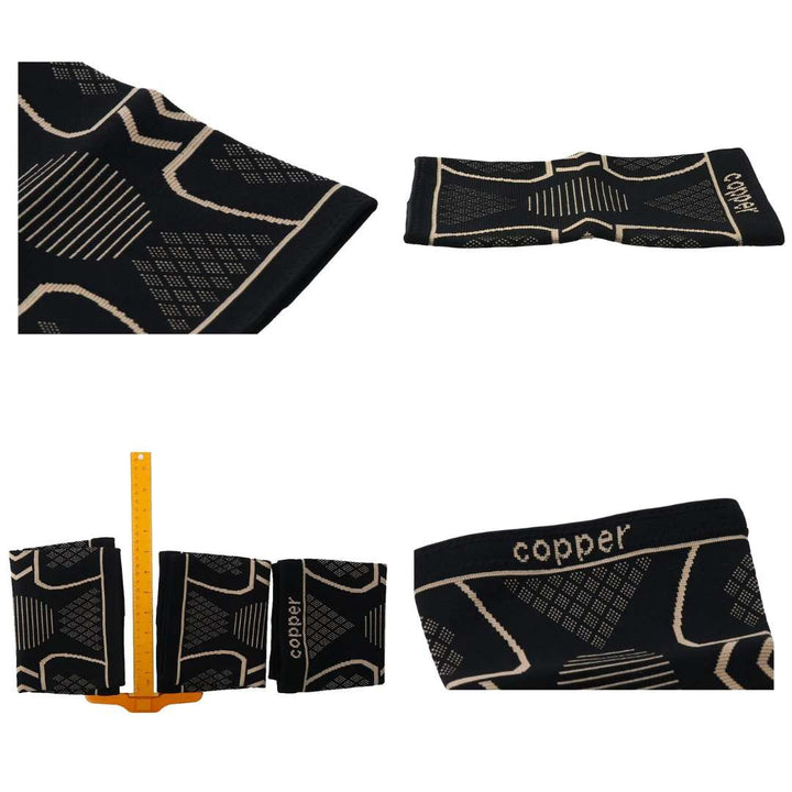 CopperFlex Knee Compression Sleeve | for Pain Relief - Support - Mobility - perfect for Athletes, Arthritis, Seniors, and Injury Recovery Kalsten