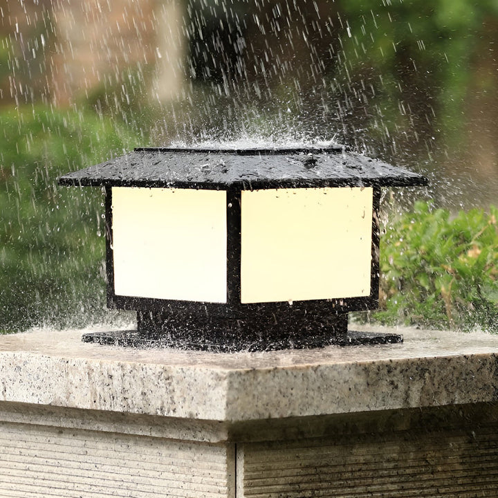 Square Three Step Dimming LED Waterproof Solar Fence Post Lights | Kalsten