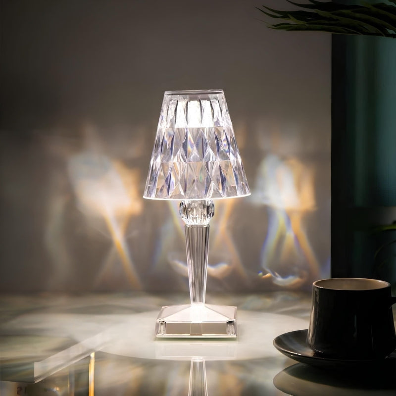 Crystal Table Lamp with Touch Control - LumeCrystal | Kalsten