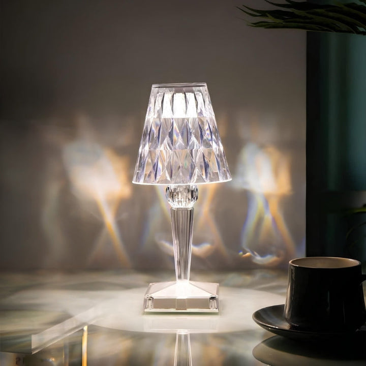 Crystal Table Lamp with Touch Control - LumeCrystal | Kalsten