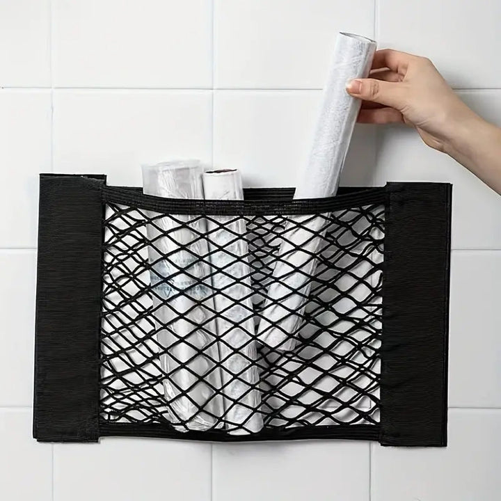 Plastic bag storage mesh bag (With adhesive tape) | Kalsten
