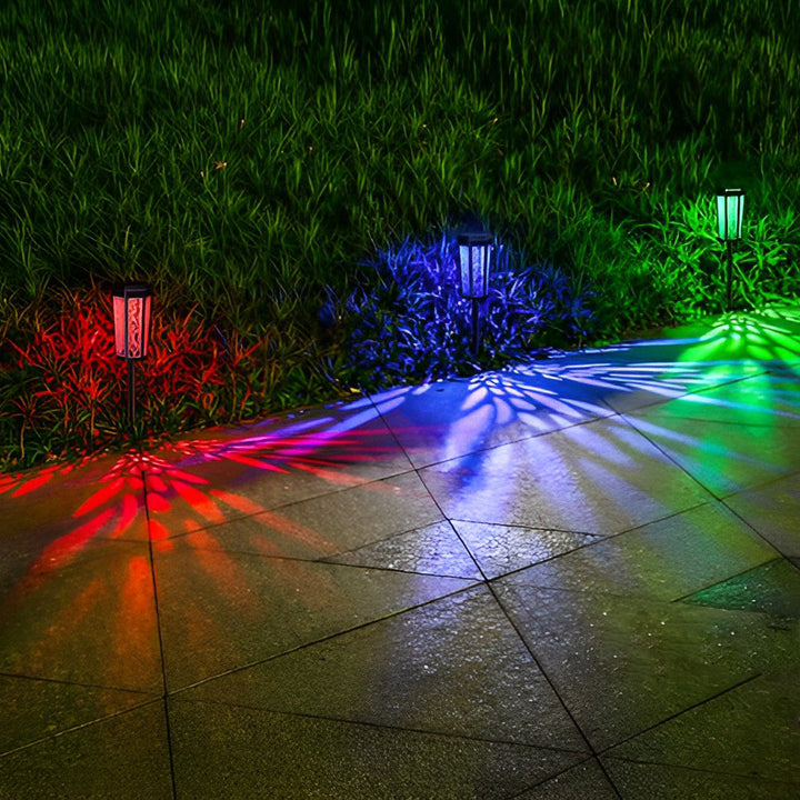 1 Pc Waterproof IP65 Intelligent LED Color Changing Solar Lights Outdoor Lamp | Kalsten