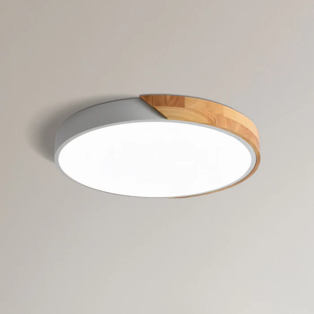 Wood LED Ceiling Lamp – Energy Efficient