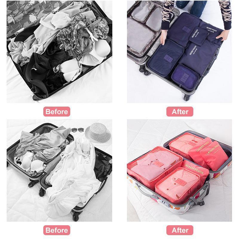 Packing Cubes Set – 6-Piece Travel Organizer