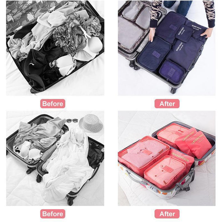 Packing Cubes Set – 6-Piece Travel Organizer