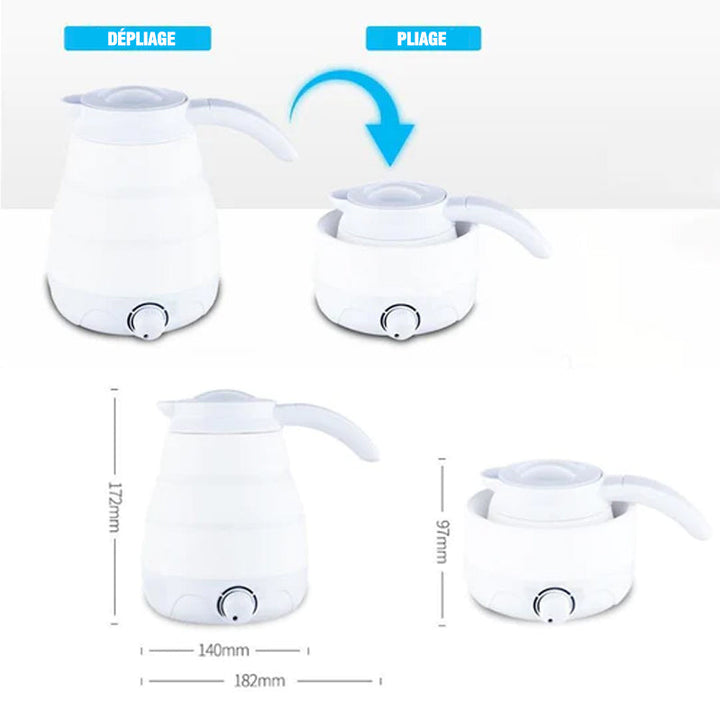 Portable silica gel travel pitcher with universal plug | Kalsten
