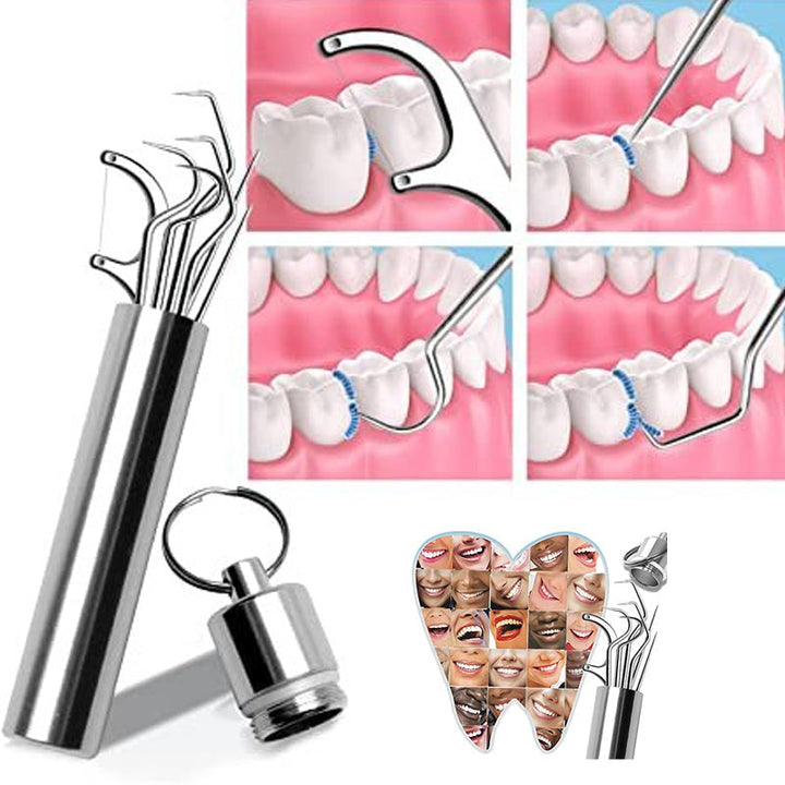 Toothpick set made of stainless steel (7 pieces) | Kalsten