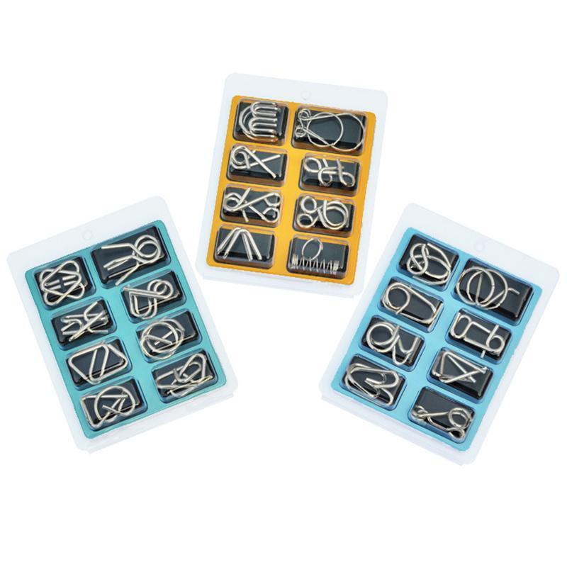 Metal Puzzle Toys Set (8 Pieces) | Kalsten