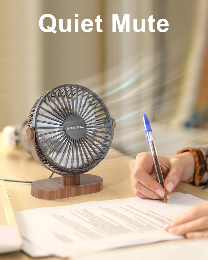 6.5 Inch USB Small Desk Fan for Home Office Car Outdoor Travel | Kalsten