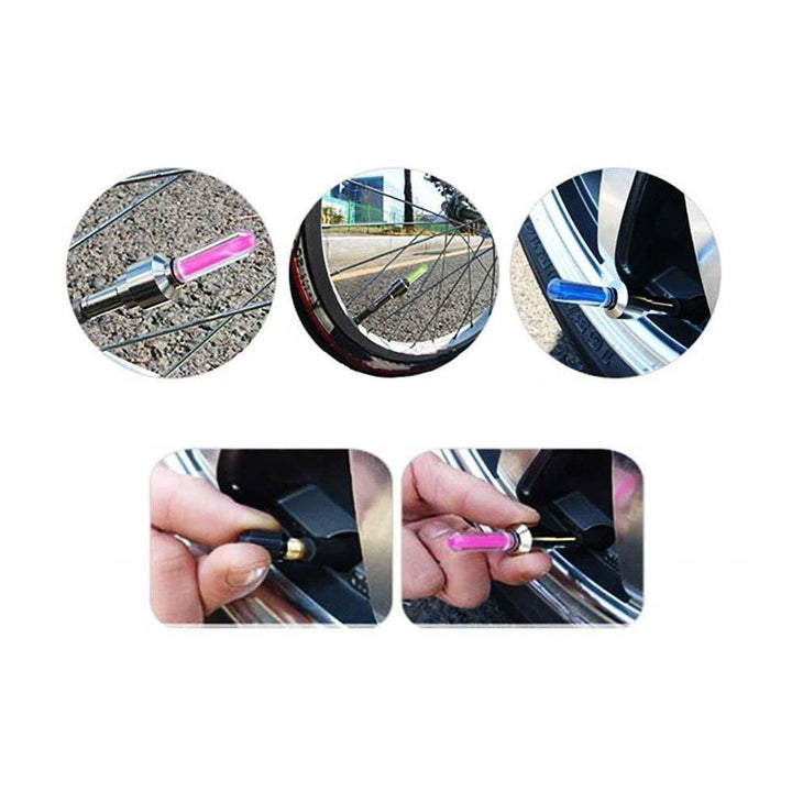 LED Light Valve Cap for Bicycle Wheel | Kalsten