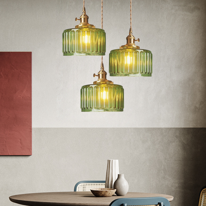 Nordic Retro 1 Light Glass Pendant Light | Kalsten