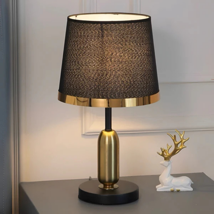 Lumivara Modern Black Fabric Table Lamp – Elegant Home Lighting | Kalsten