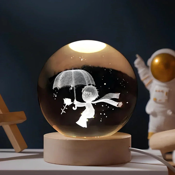 3D Crystal Ball LED Night Light Kalsten