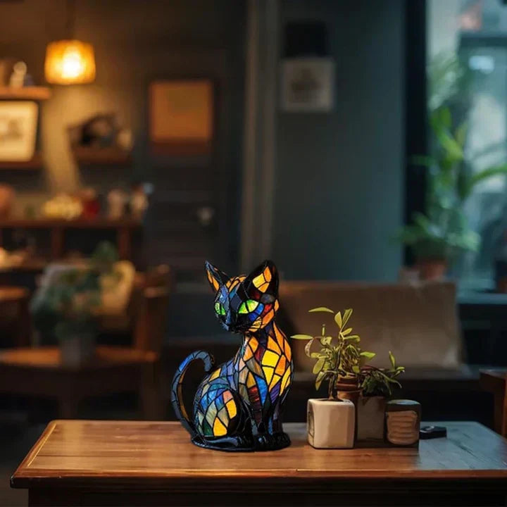 Lumikat Handmade Glow-in-the-Dark Cat Lamp – Ambient Lighting and Gift | Kalsten