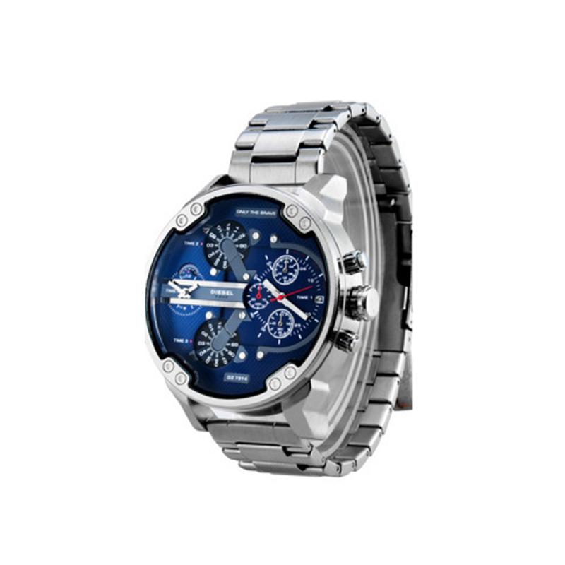 Stainless steel chronograph quartz watch