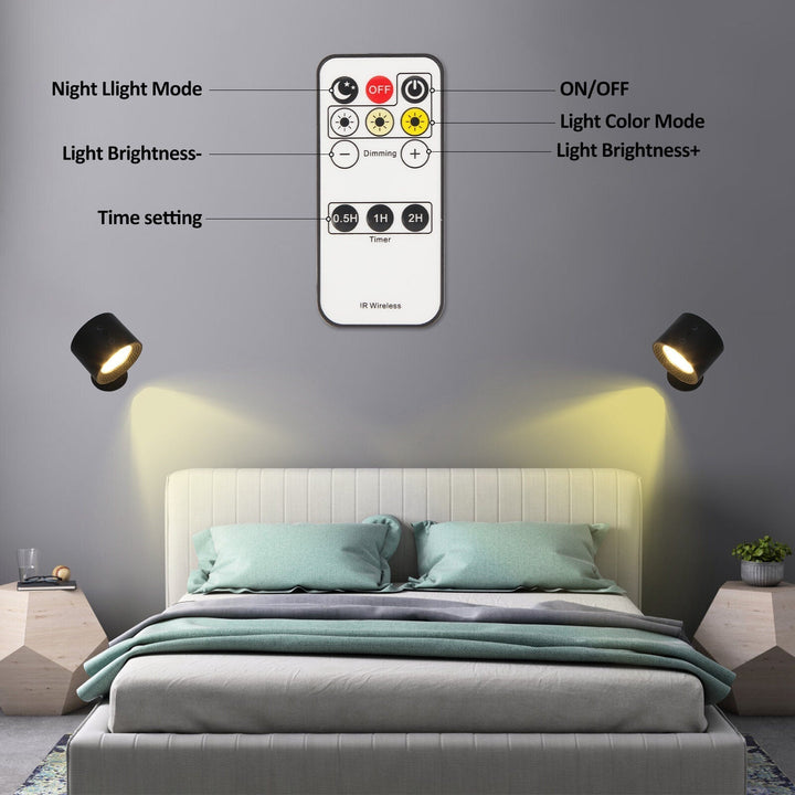 Rechargeable Magnetic Double-Sided LED Wall Lamp