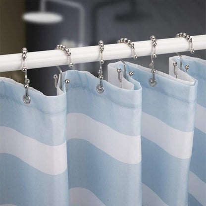 Stainless Steel Shower Curtain Hooks (12 pieces) | Kalsten
