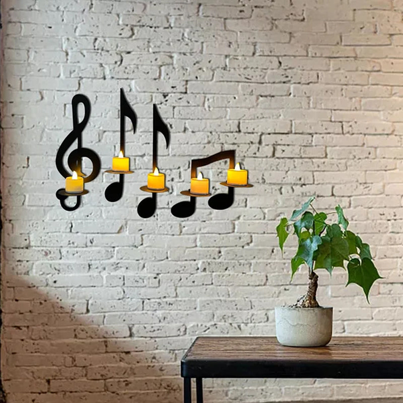 Black Musical Note Wall Light | Kalsten