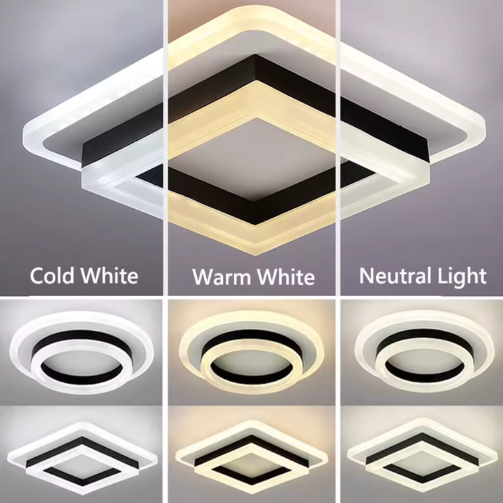 Square LED Flush Mount Ceiling Light