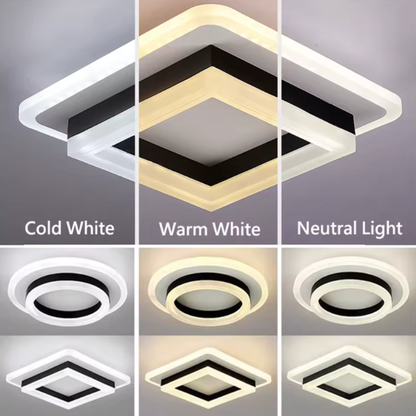 Square LED Flush Mount Ceiling Light