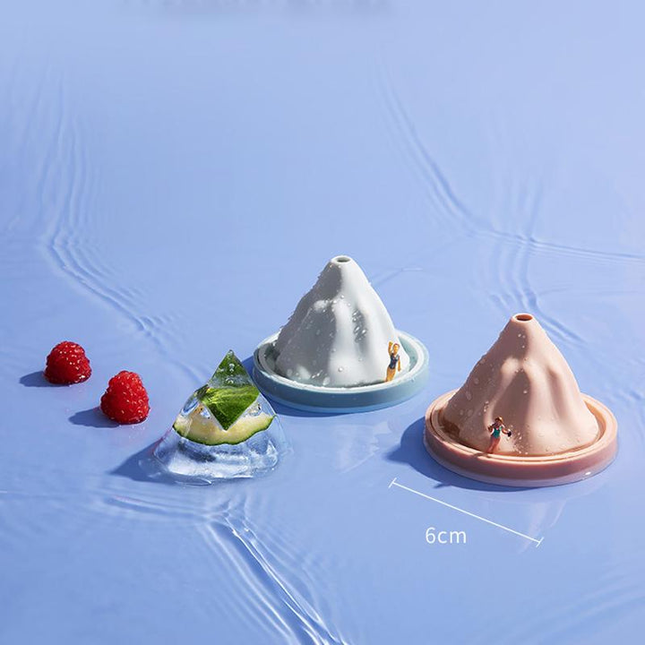 Reusable Silicone Snow Mountain Iceberg Ice Cube Mold with Lid | Kalsten