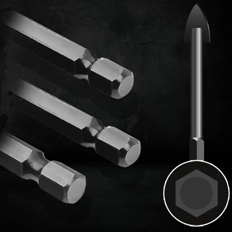 Triangular drill with hexagonal shank made of alloy | Kalsten