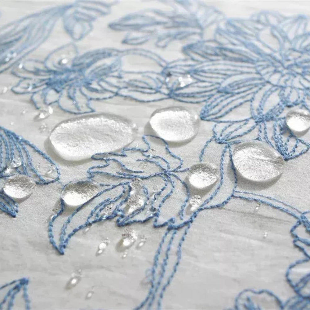 Kalsten | Delfina Blue Floral Lace Tablecloth
