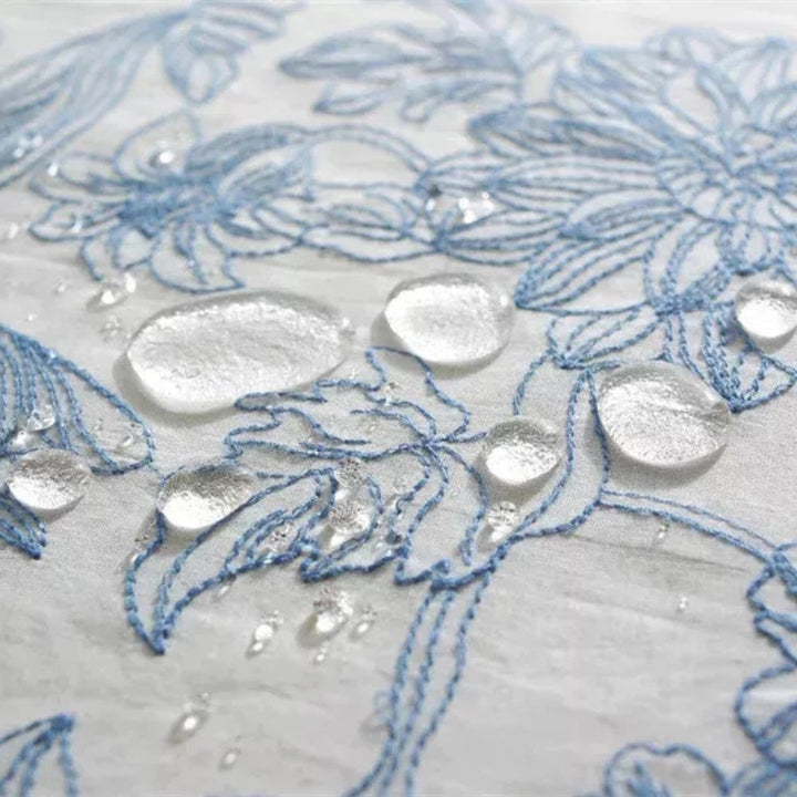 Kalsten | Delfina Blue Floral Lace Tablecloth