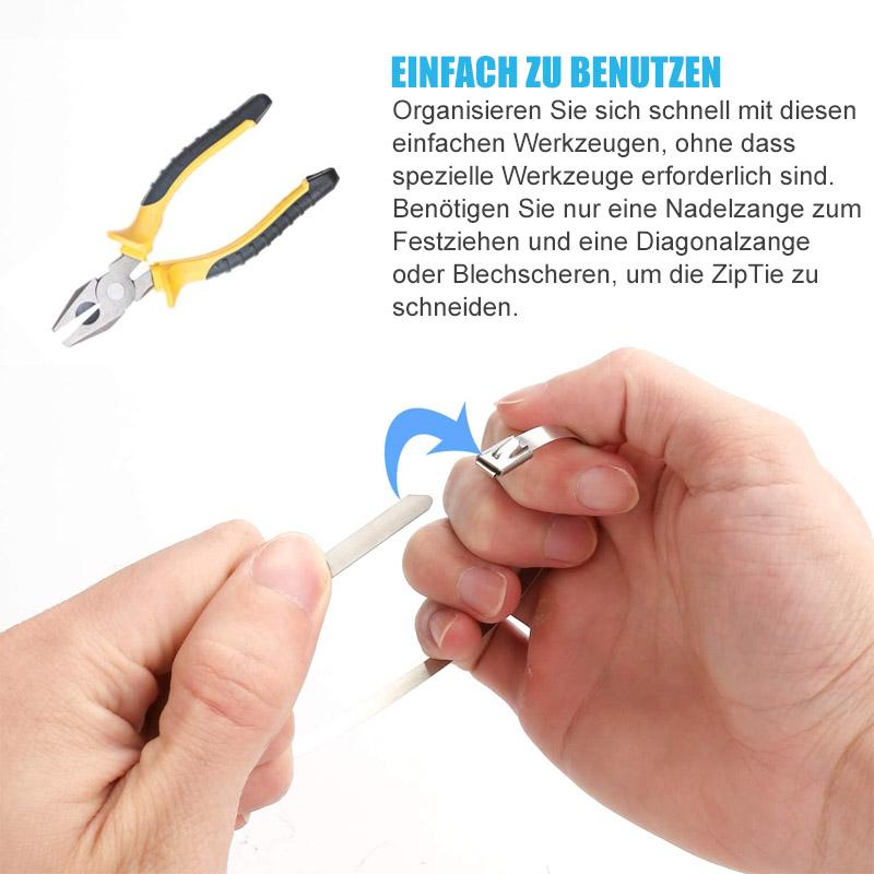 Multipurpose Metal Cable Ties (100 PIECES) | Kalsten