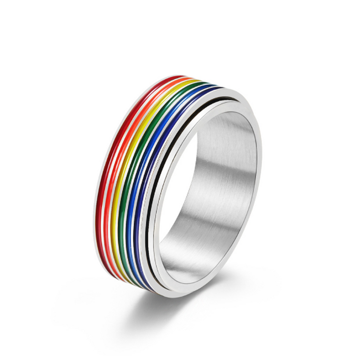 Kalsten | Titanium Rainbow Ring