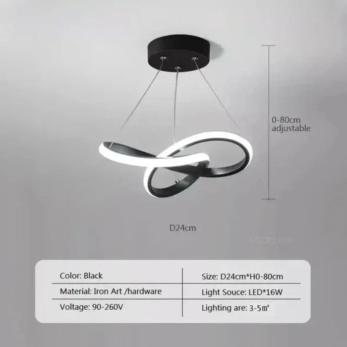 Modern LED Ceiling Lamp - WaveGlow | Kalsten