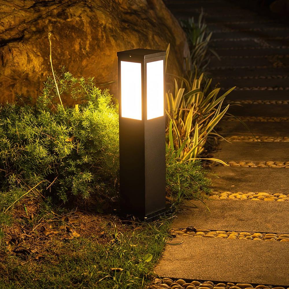 Solar Stainless-Steel Outdoor Post Light