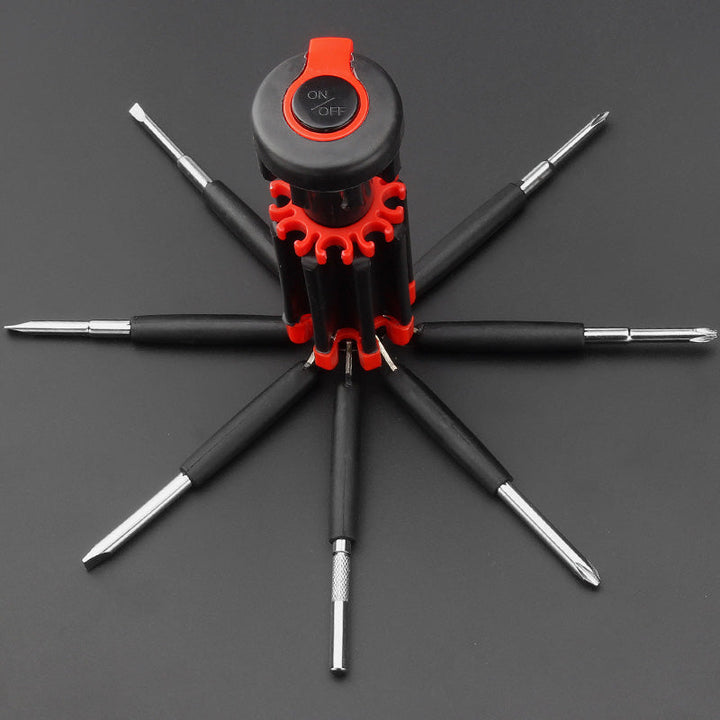8-in-1-screwdriver with LED flashlight | Kalsten