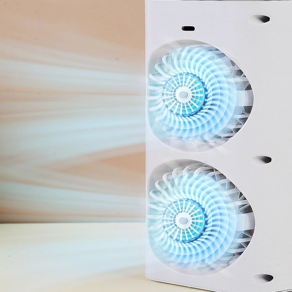 Mini Portable Air Conditioner Desk Fan with Spray Cooling | Kalsten