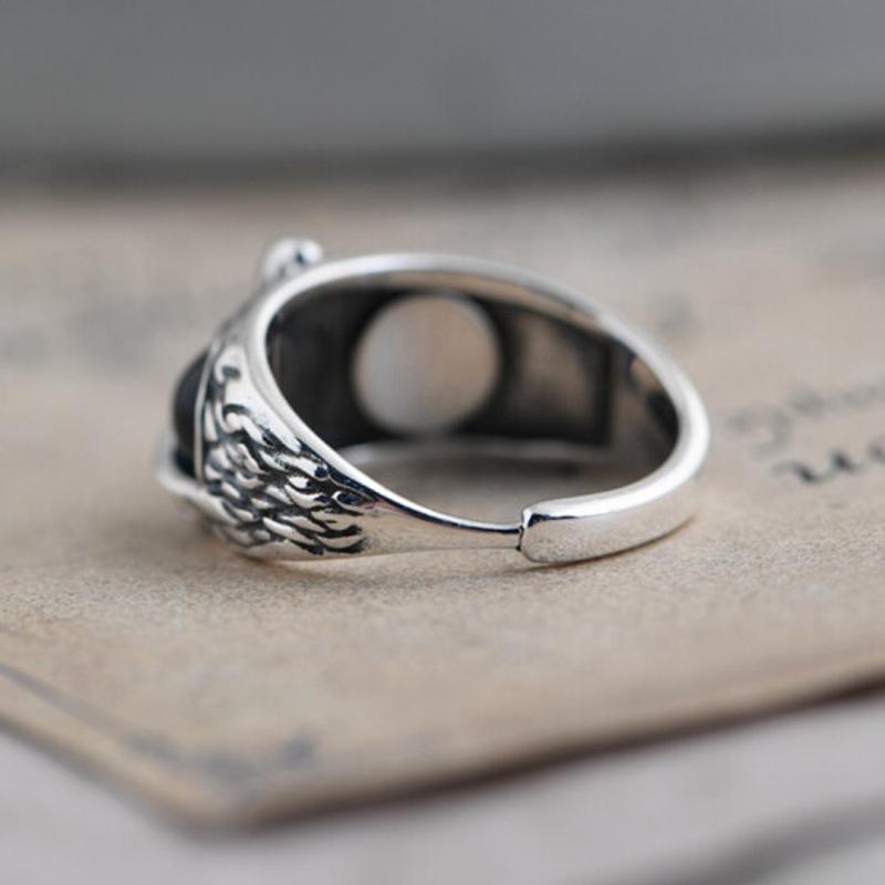 Owl Ring Demon Eye Adjustable | Kalsten