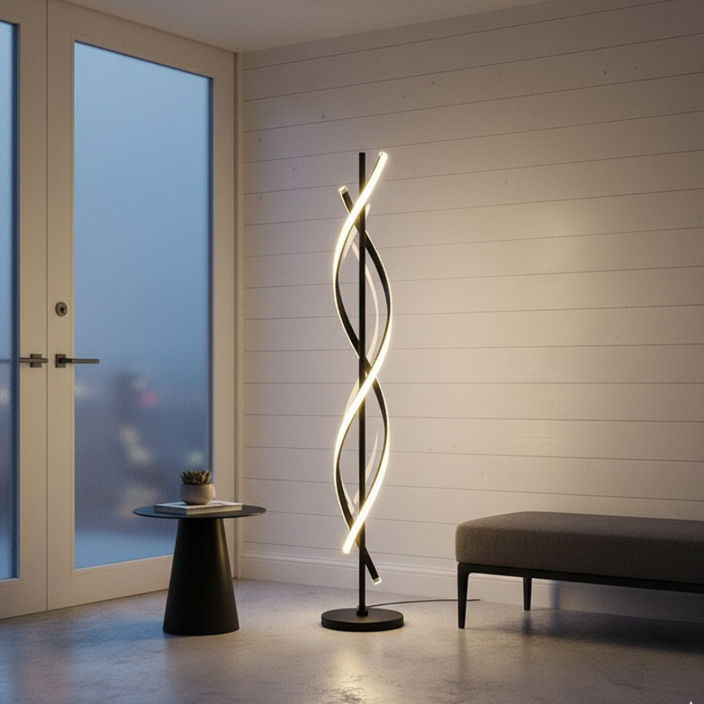 Astra Helix Sleek Floor Lamp